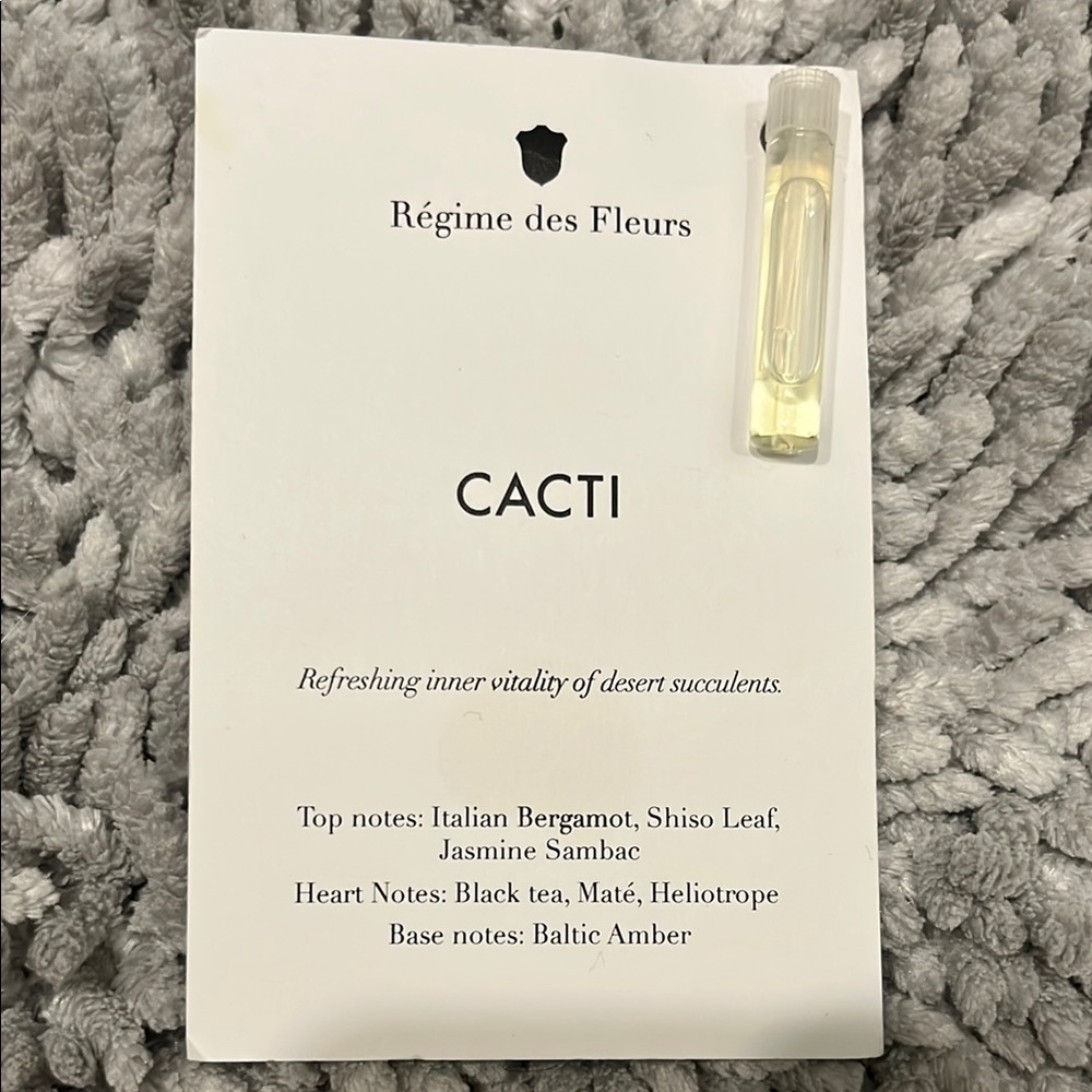Régime des Fleurs Cacti Sample
